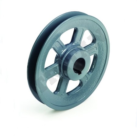 TRITAN Single Grv Cast Iron Sheave, 7/8-in. Bore Dia., Finished bore w/ Keyway and Set Screw, 2.95-in. OD BK28 X 7/8